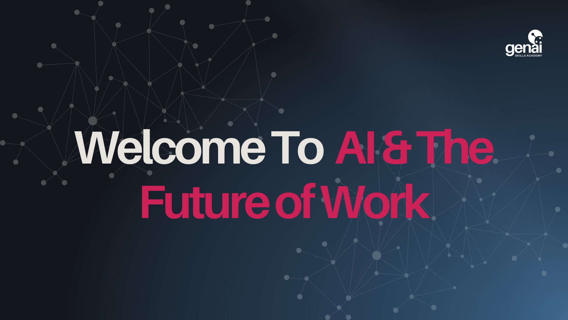 Welcome to AI and the future of work